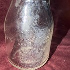 Vintage Early Bowman Dairy Company Half Pint Milk Bottle Embossed Wash   Return