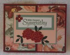 Stampin Up  Card Kit Sympathy Floral Gold Embellished Roses Lovely Fun Fold