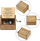 Camkong Mothers Day Gift For Mom - You Are My Sunshine Wooden Music Box  Laser E