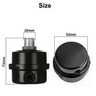 2x Filter Metal Air Compressor Intake Filter Noise Muffler Silencer 1 2  20mm