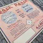 Rare Unmarked 1909 A j  Reach Baseball Advertising Scorecard World Series Ball