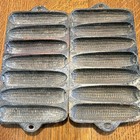 Wagner Ware Sidney O Tea Size Krusty Corn Cob Set Of 2 Cast Iron Corn Pone Pans