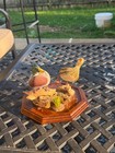 Larry Tawes Sr Wildlife Scene Original Drake   Hen Duck Carving  drake   Hen 