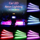 Car Led Strip Lights 4pcs Led Dc 12v Multi-color Car Interior Light Kit Bf