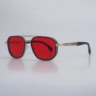 Peak Wellness Supply - Metal Frame Red Lens Blue Light Blocking Glasses