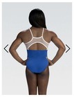 Simone Biles Gk Elite Leotard Gymnastics Crystal Sky Bling Blue Free Ship New