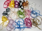 100  Pure Silk Embroidery Ribbon 4mm 15 Solid Colors  1 Yard Each
