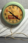 Original 1940s Dr Pepper Wall Advertising Clock Telechron Sweep Second See Video