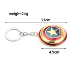 Marvel Comics Captain America Shield The Avengers Movie Metal Key Chain Gold