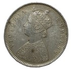Rare British India Victoria Silver 1 2 Rupee 1896 Calcutta Mint Lustrous Sa81