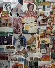 Lot 100 1930s-1970s Small Ads   Cutouts ephemera collage junk Journals scrapbook