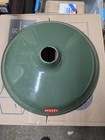 Antique Green Porcelain Enamel Lamp Shade Industrial Barn Light 