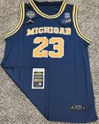 Yaxel Lendeborg Signed autographed Michigan Authentic Jordan Jersey Size L  jsa 