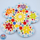 1 Lb Mixed Shapes Glass Mosaic Tiles For Crafts Bulk  Colorful Opaque Recycle