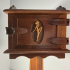 Vintage Pipe And Tobacco Cabinet  Inlay Patterns Ornate Carved Hinges 1920   s