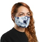Victor Fitness Vm25gc Gray Camo Reusable Cloth Face Mask W  Black Logo