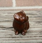 Signed Mp Md Bronze Pig Limited Edition 10 200 Figurine Netsuke Swine Art Weight