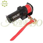 2500lbs Electric Winch 12v Dc Synthetic Rope Nylon Towing Winches For Atv Utv