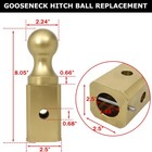 Fits B w Trailer Hitches Gnxa2000 Gooseneck Ball Hitch Turn Over Ball 2-5 16   