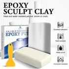 Epoxy Putty - 12oz 2 Part Strong Formula  Ceramic Repair For Cracks  White