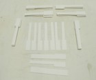 Set Of 52 Gloss White Piano Key Toppers - Plastic Full Set