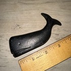 Vintage Cast Metal Whale Paperweight Collectible Figurine
