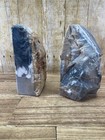 Natural Stone Marbled Bookends Pair 8  Tall