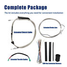 16  Bar Extended Clutch Brake Cable Kit For 08-13 Street Electra Glide With Abs