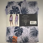Nautica Women s 3 Piece Pajama Set Lavender  Navy Size Medium