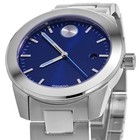 New Movado Bold Blue Dial Stainless Steel Men s Watch 3601319