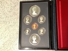 1981 Royal Canadian Mint Double Dollar Proof Set 7 Coin With Coa In Case
