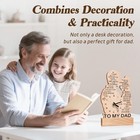 Giftchant Dad Gifts From Daughter  Wooden Clock For Dads  25 5in  Wood 