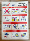 Aero Contractors - Fly Aero - Safety Information Card - Boeing 737 300 - Nigeria