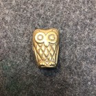 Adorable Vintage Brass Owl Figurine Paperweight Decor