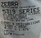 Zebra 05319bk11045 Wax Resin Ribbon 4 33  X 1476 Ft 5319 Series