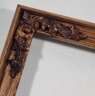 Vintage Oak Ornate Corners 5x7 Wood Frame Country Farmhouse Victorian Gallery 