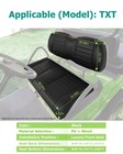 Black Luxurious Golf Cart Front Seat Cushion Set Fits Ezgo Golf Cart Txt