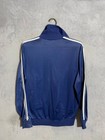 Adidas Vintage Jacket With Zipped Navy Blue Polyester Mens Size M
