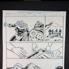 Original Comic Art Interior Page Signed Scott Reed Sketch Superhero Adventure