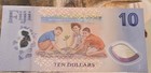 Fiji 10 Dollars Banknotes Ab554539 - Uncertified  Ungraded Ten Dollars