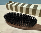 Vintage Boar Bristle Hair Brush Wood Handle Mcm Made In Japan With Original Box