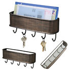 Wall Mount Key Rack Hanger Holder 5 Hook Chain Storage Keys Organizer Home Decor