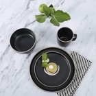 16 Piece Round Kitchen Dinnerware Set  Dishes  Plates  Bowls  Mugs  Service For