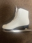 Hespeler White Figure Skates Senior Size 8 Lace-up Pair For Ice Skating