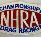 Nhra Championship Drag Racing Patch New Vintage 9x5 Inches