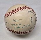 Ed Roebuck Signed Auto Rawlings Official National League Baseball Dodgers C9