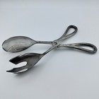 Godinger Vintage Silver Plated Decorative Ornate Salad Tongs Servers