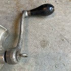 Antique Enterprise Tinned No  5 Cast Iron Meat Grinder   Food Crank Chopper