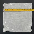 Embroidered Linen Heirloom Wedding Handkerchief Bride Cottage Core Vintage