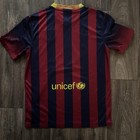 Nike Fc Barcelona Home Jersey Authentic Mens Size Medium 2013 2014 Kit Soccer